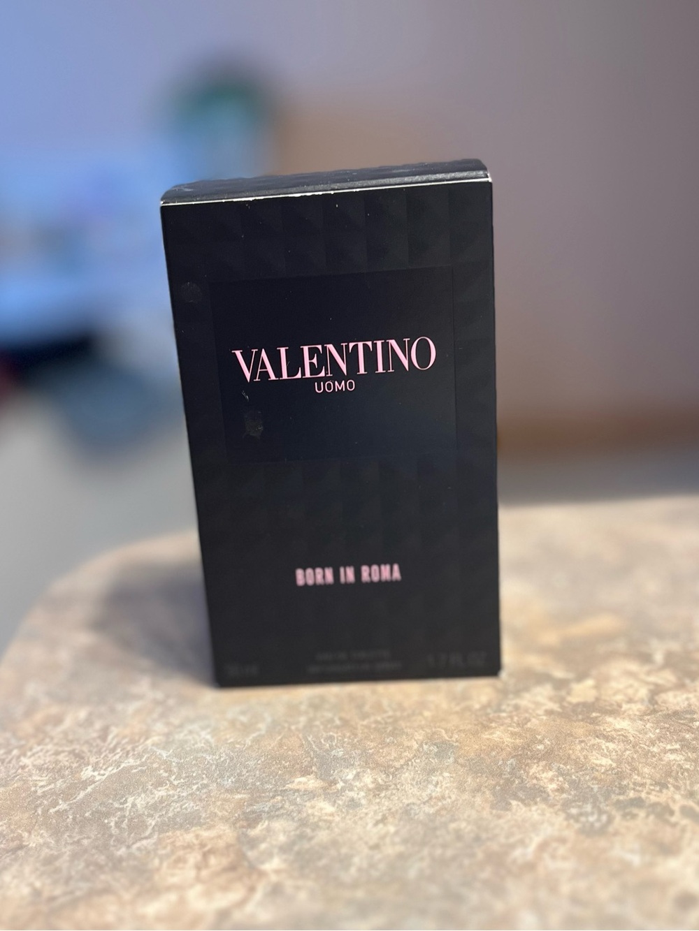 Valentino Uomo Black Box with Pink Logo